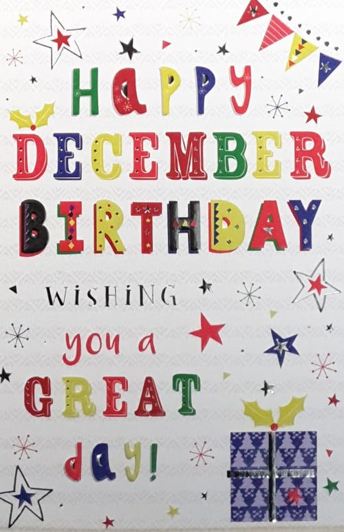 December Birthday Christmas Card