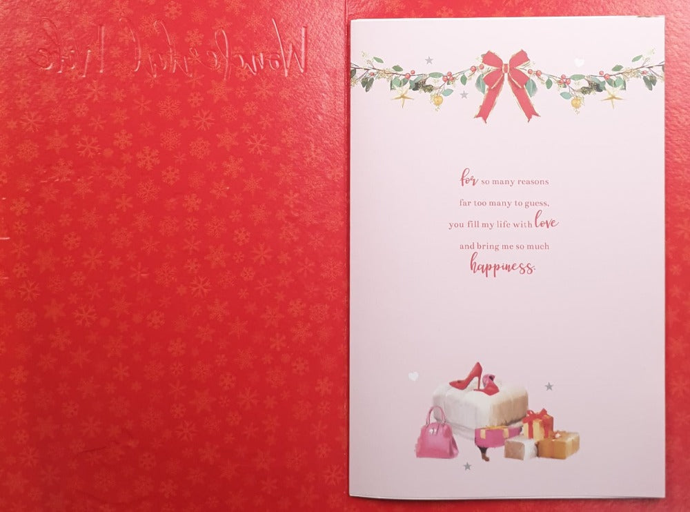 Large Wife Christmas Card