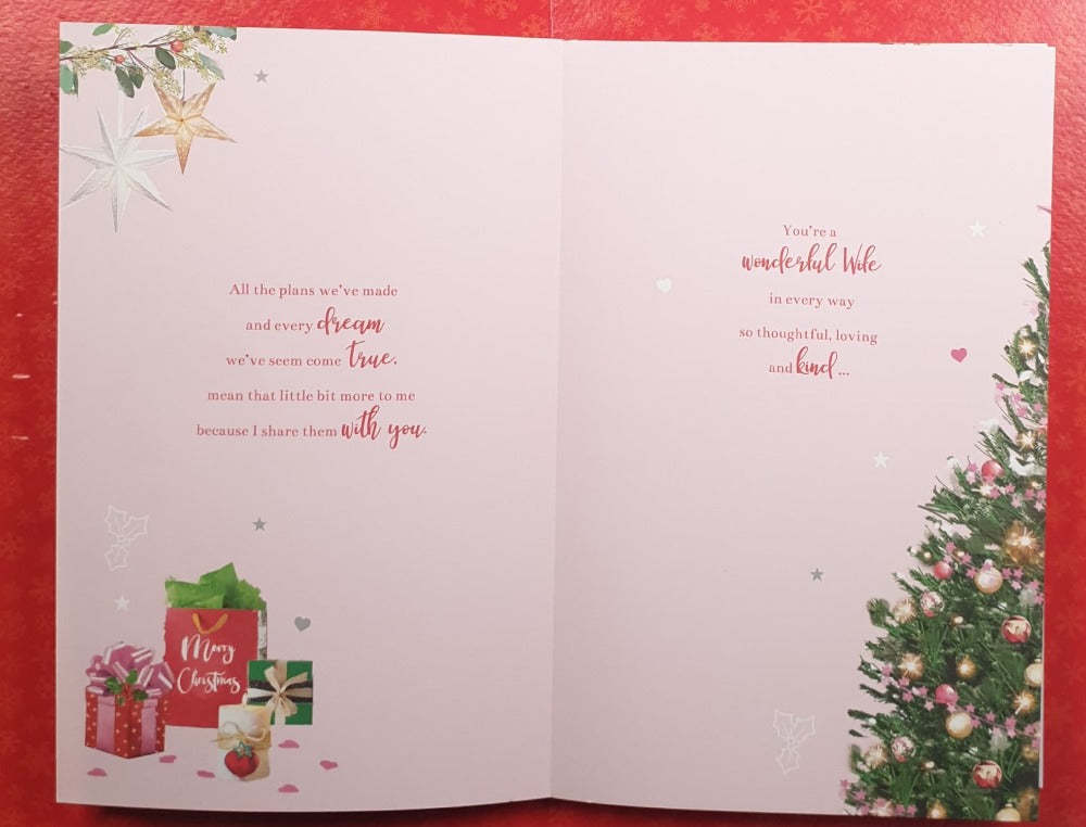 Large Wife Christmas Card