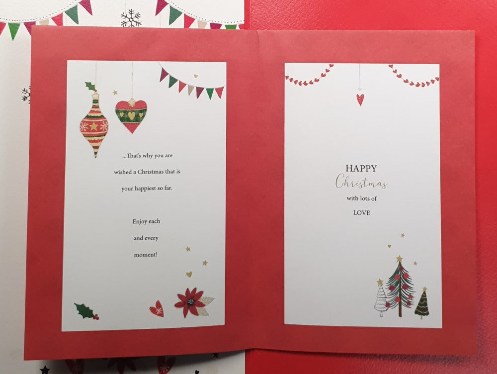 Special Son And Daughter In Law Christmas Card