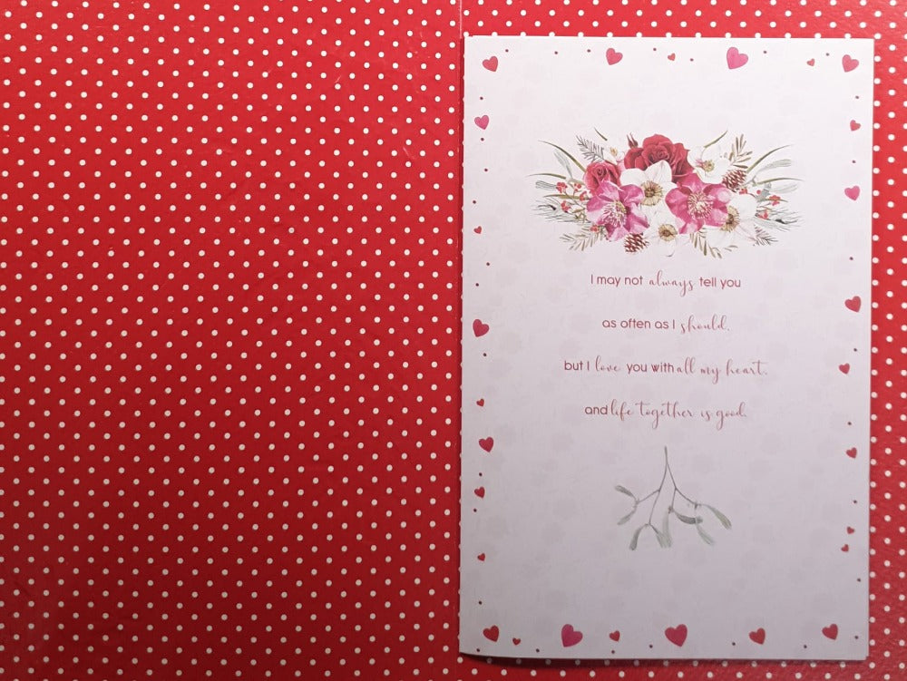 Large Wife Christmas Card