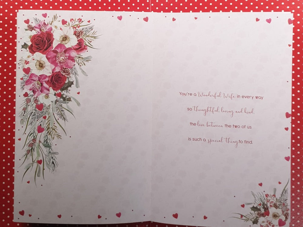 Large Wife Christmas Card