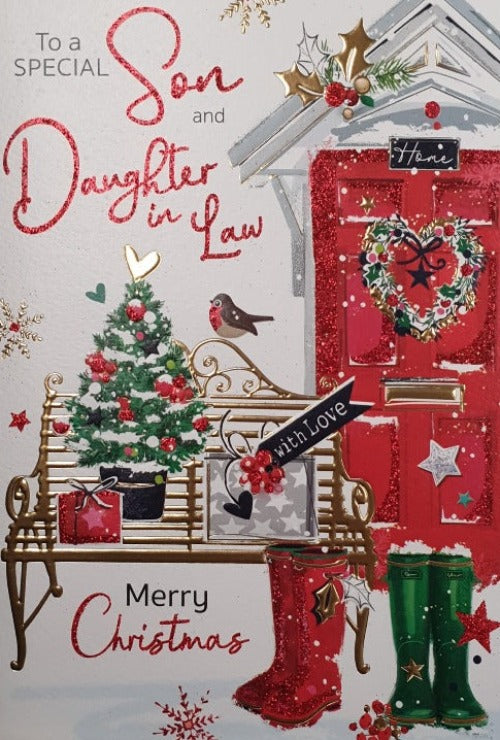 Special Son And Daughter In Law Christmas Card