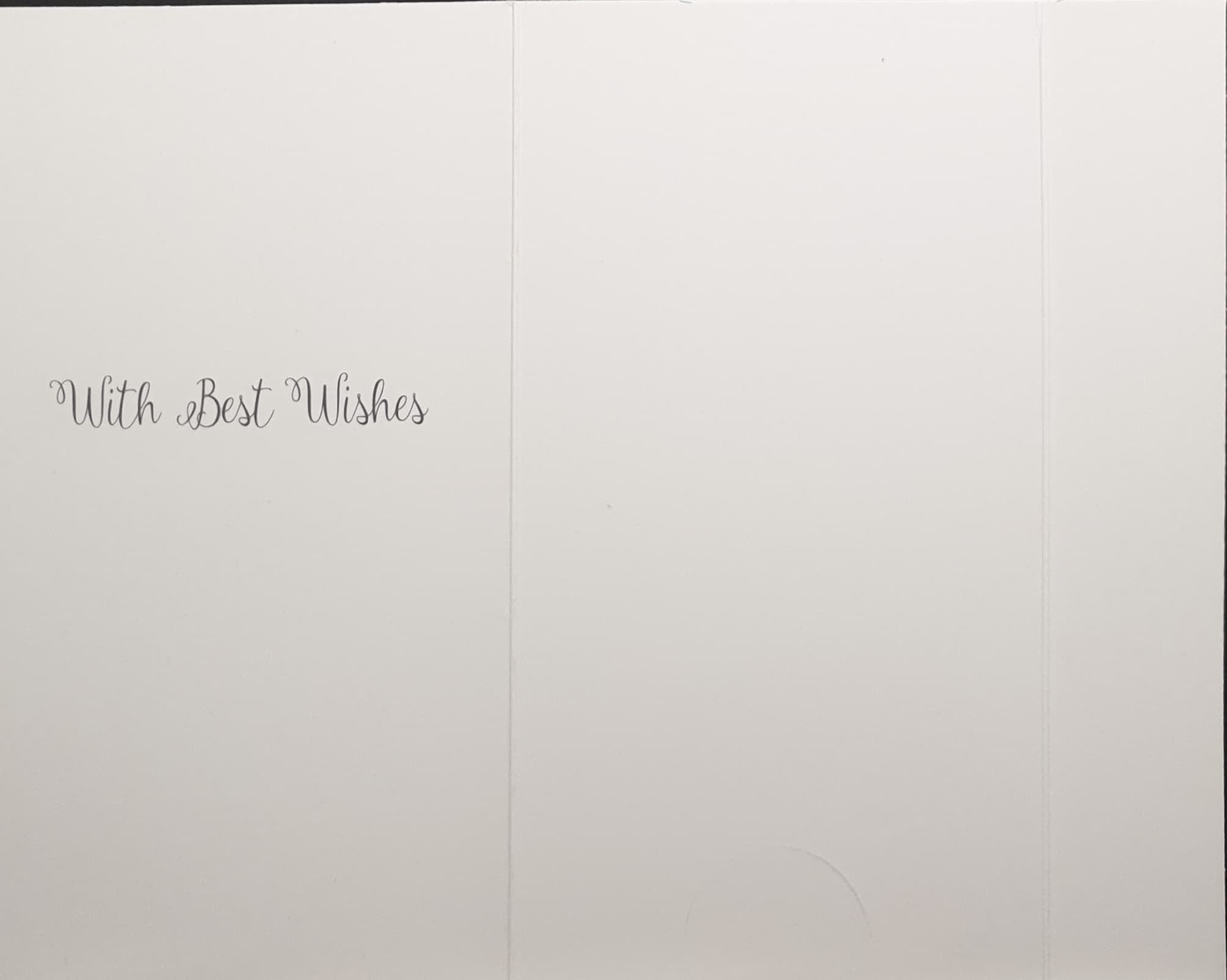 Money Wallet Christmas Card - A Gift For You / White Christmas Tree & Snowflakes