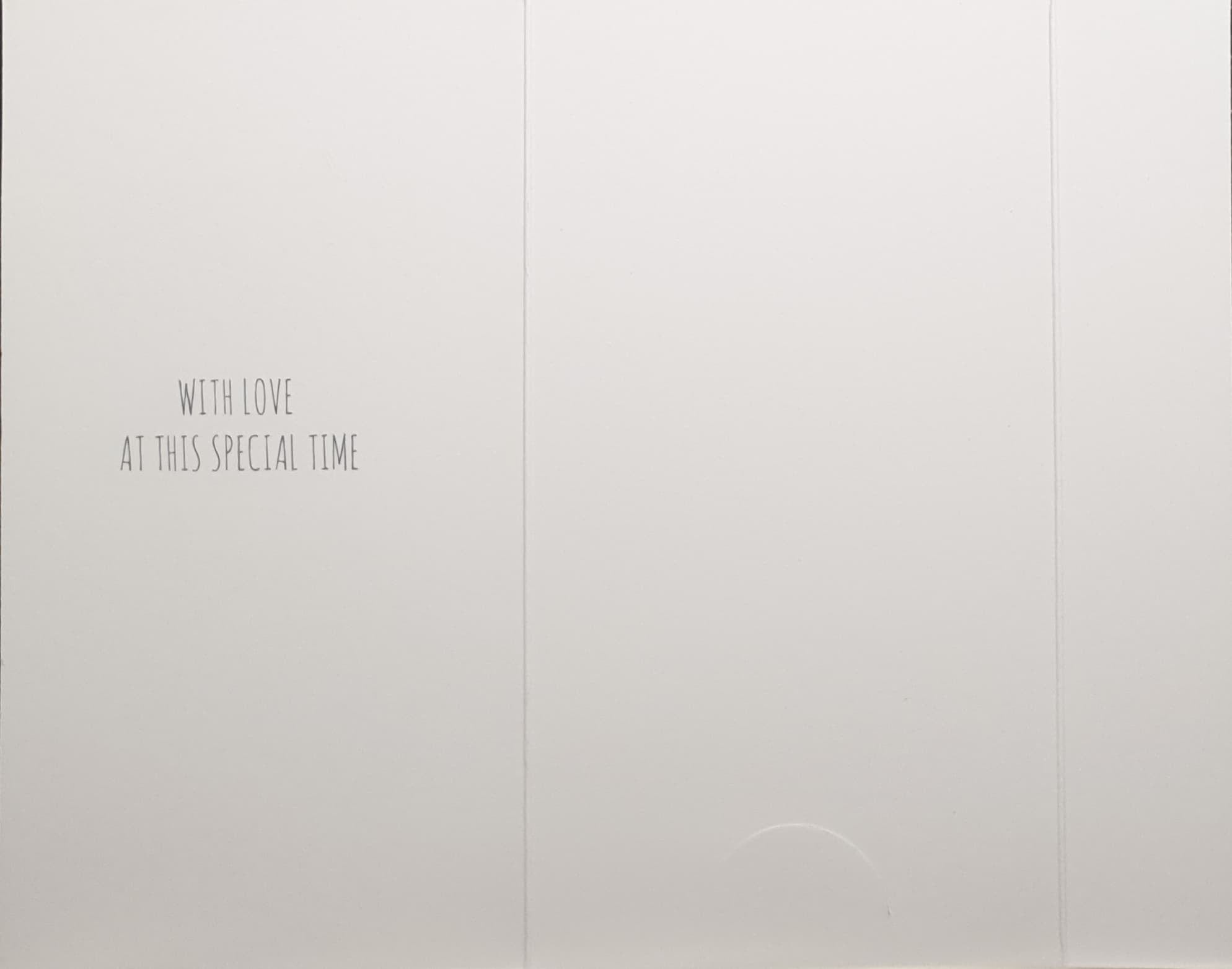 Money Wallet Christmas Card - Merry Christmas / Santa Handing Bunny a Gift