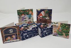 Charity Christmas Cards - Small Box of 30  / Focus Ireland & Temple Street - Assorted Christmas Designs