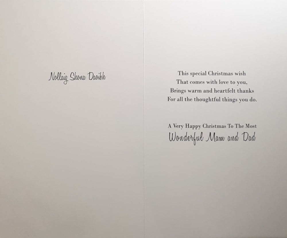 Mam And Dad Christmas Card