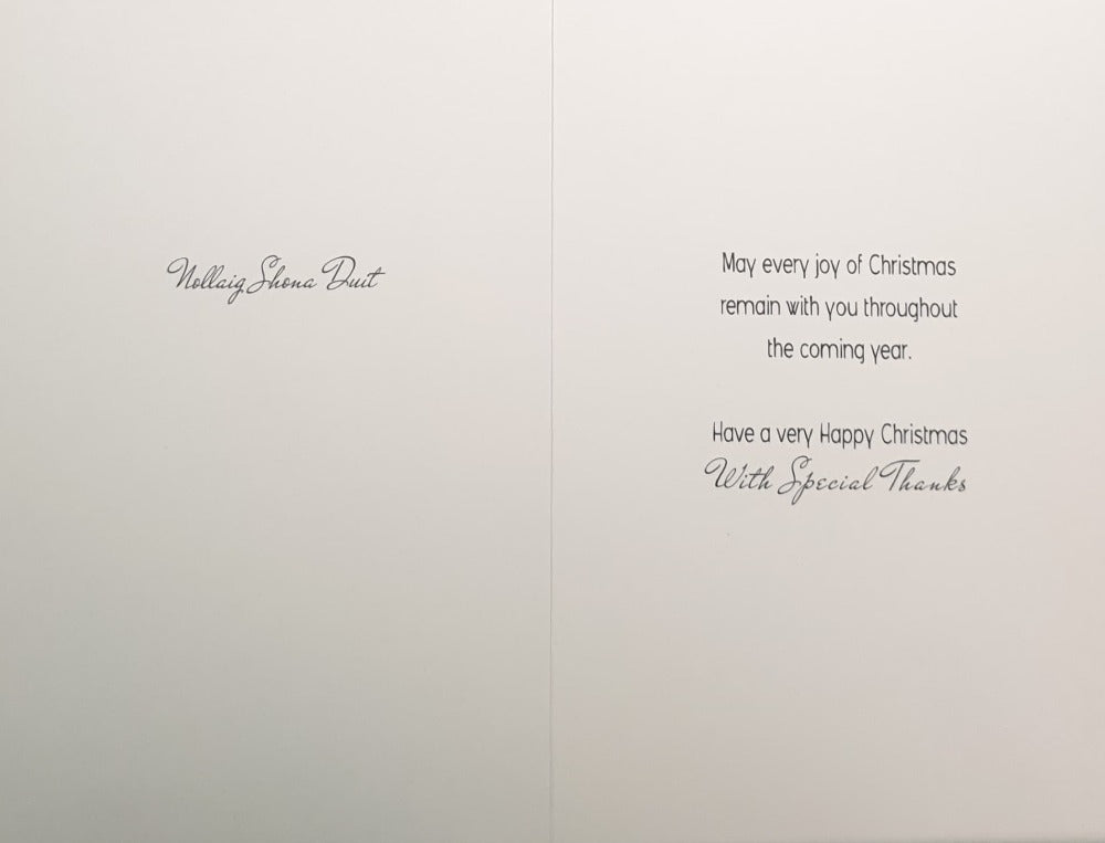 Thank You Christmas Card