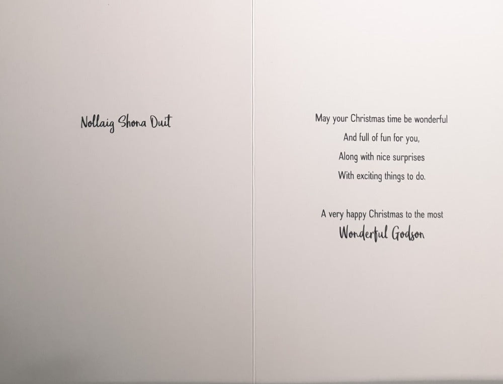 Special Godson Christmas Card