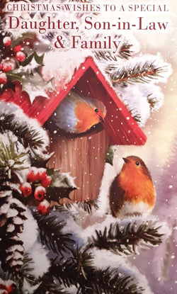 Special Daughter Son In Law And Family Christmas Card