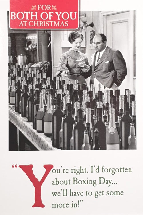 To Both Of You Christmas Card