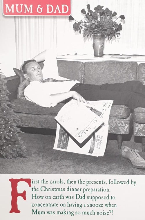Mum And Dad Christmas Card