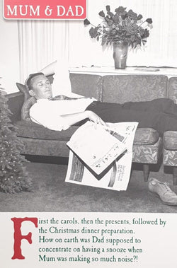 Mum And Dad Christmas Card