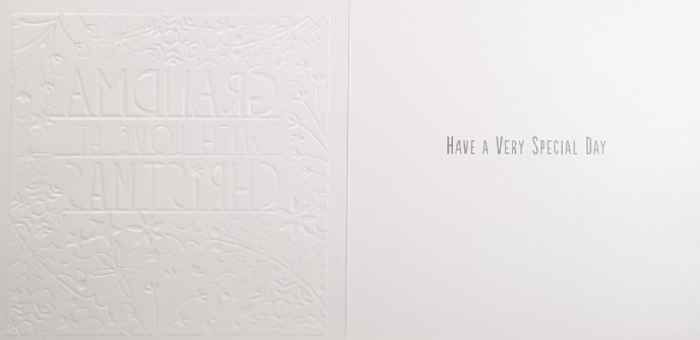 Grandma Christmas Card - With Love & Special Day