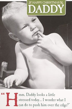 Funny Daddy Christmas Card