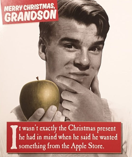 Funny Grandson Christmas Card