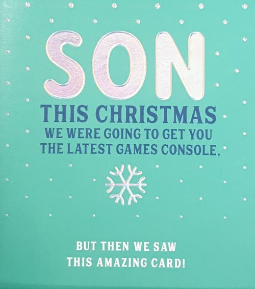 Funny Son Christmas Card