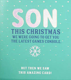 Funny Son Christmas Card