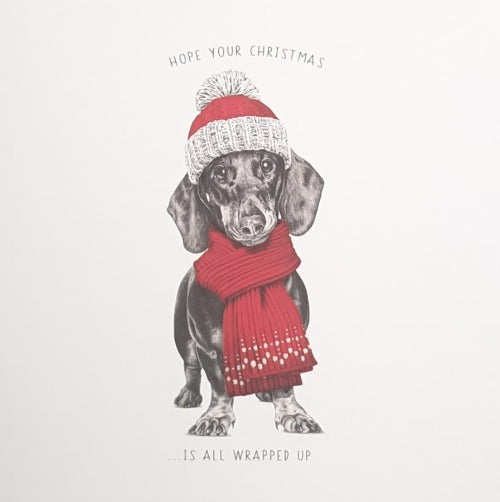 Pet Dog Christmas Card