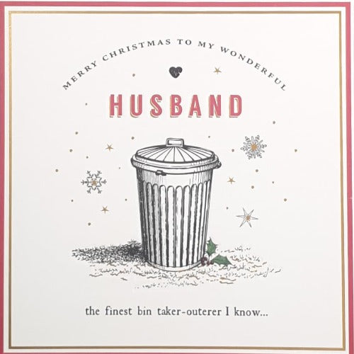 Funny Husband Christmas Card
