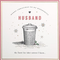 Funny Husband Christmas Card
