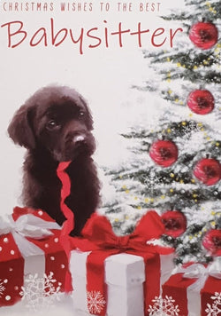 Babysitter Christmas Card