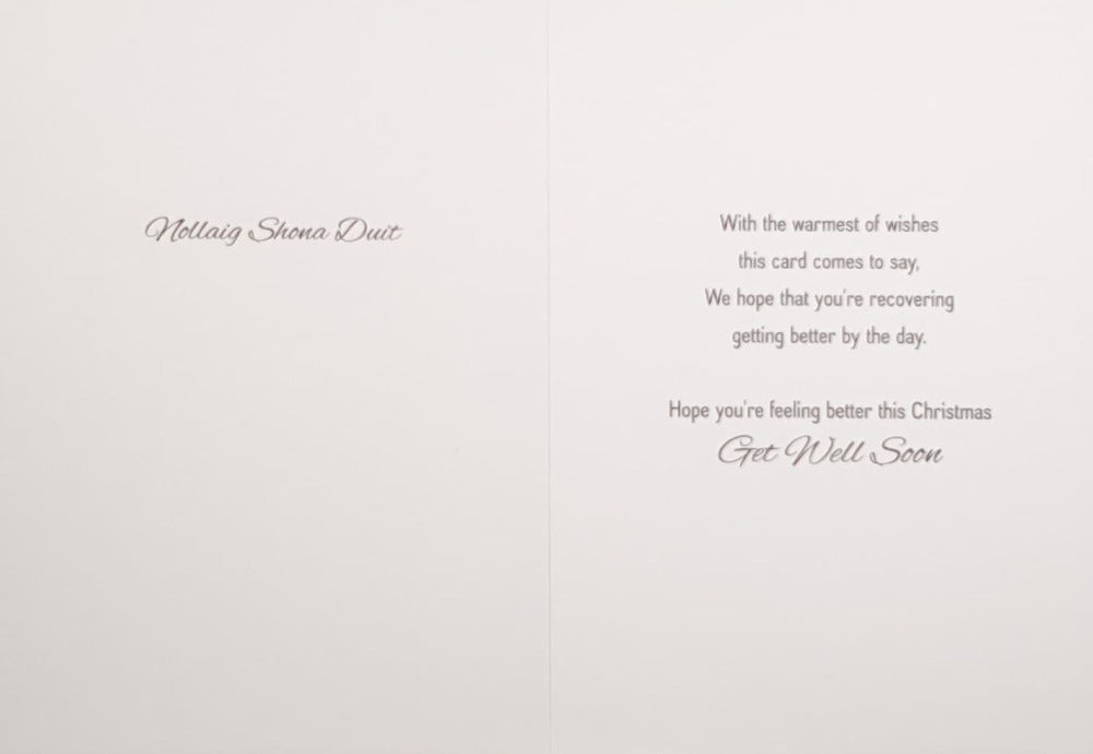 Get Well Soon Christmas Card