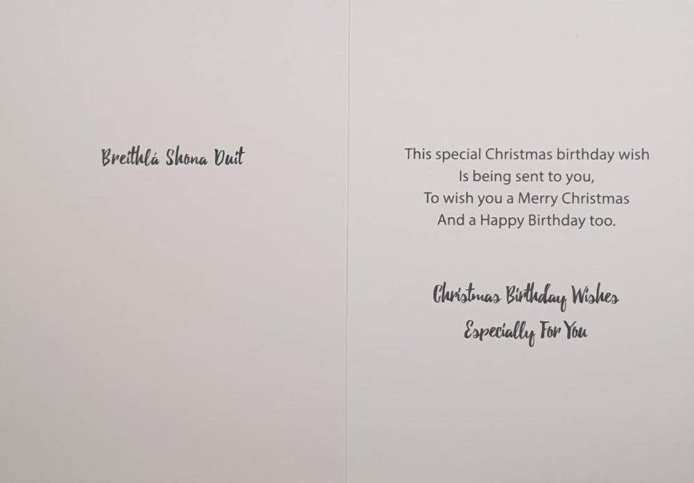 Especially For You Birthday Christmas Card
