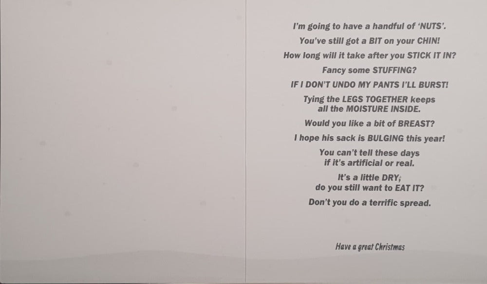 Risky Humour Christmas Card