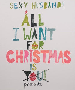 Funny Husband Christmas Card