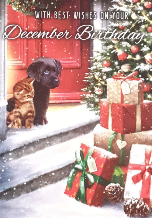 December Birthday Christmas Card