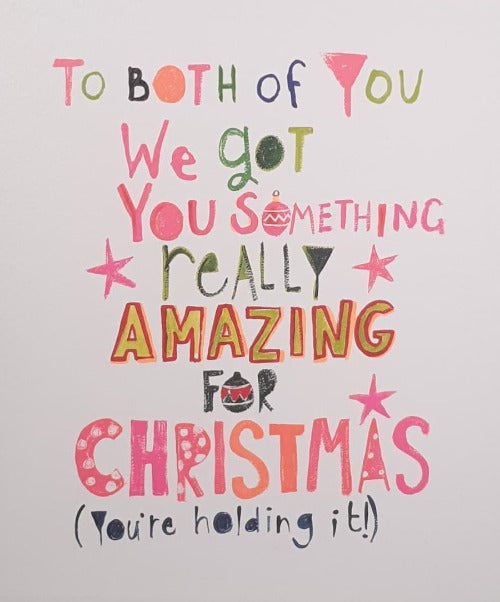 Both Of You Christmas Card