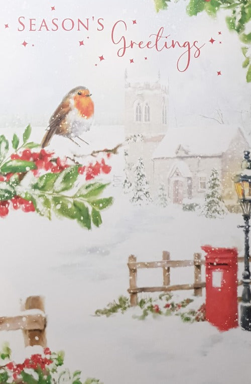 Seasons Greetings Christmas Card