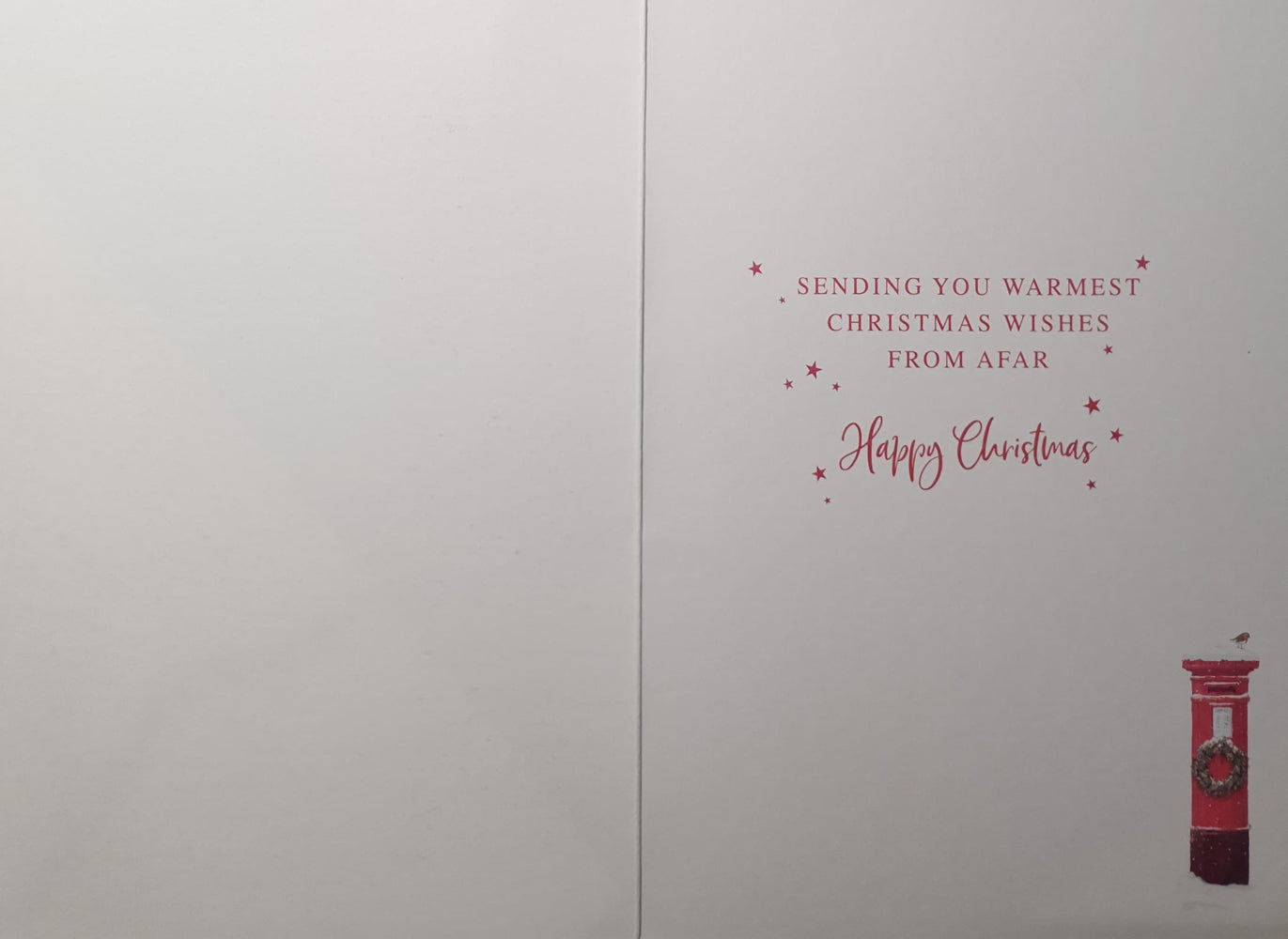 Across The Miles Christmas Card - Red Phone Booth & Cycle