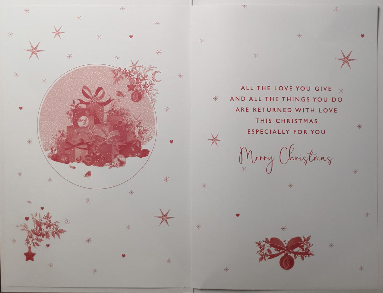 Especially For You Christmas Card - Lots Of Gifts