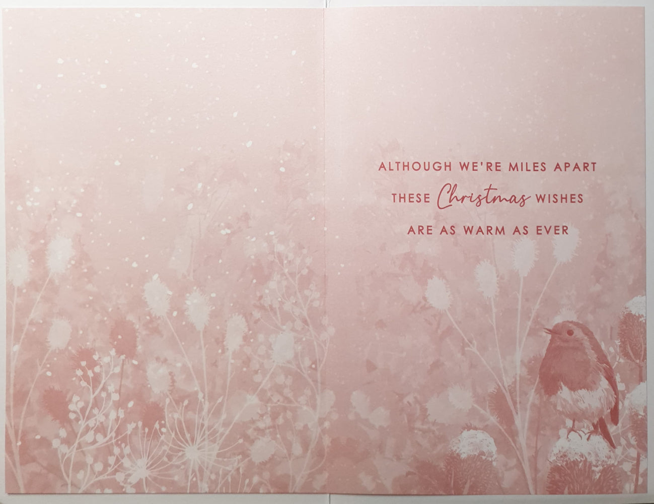 Across The Miles Christmas Card - Finch On A Cotton Field