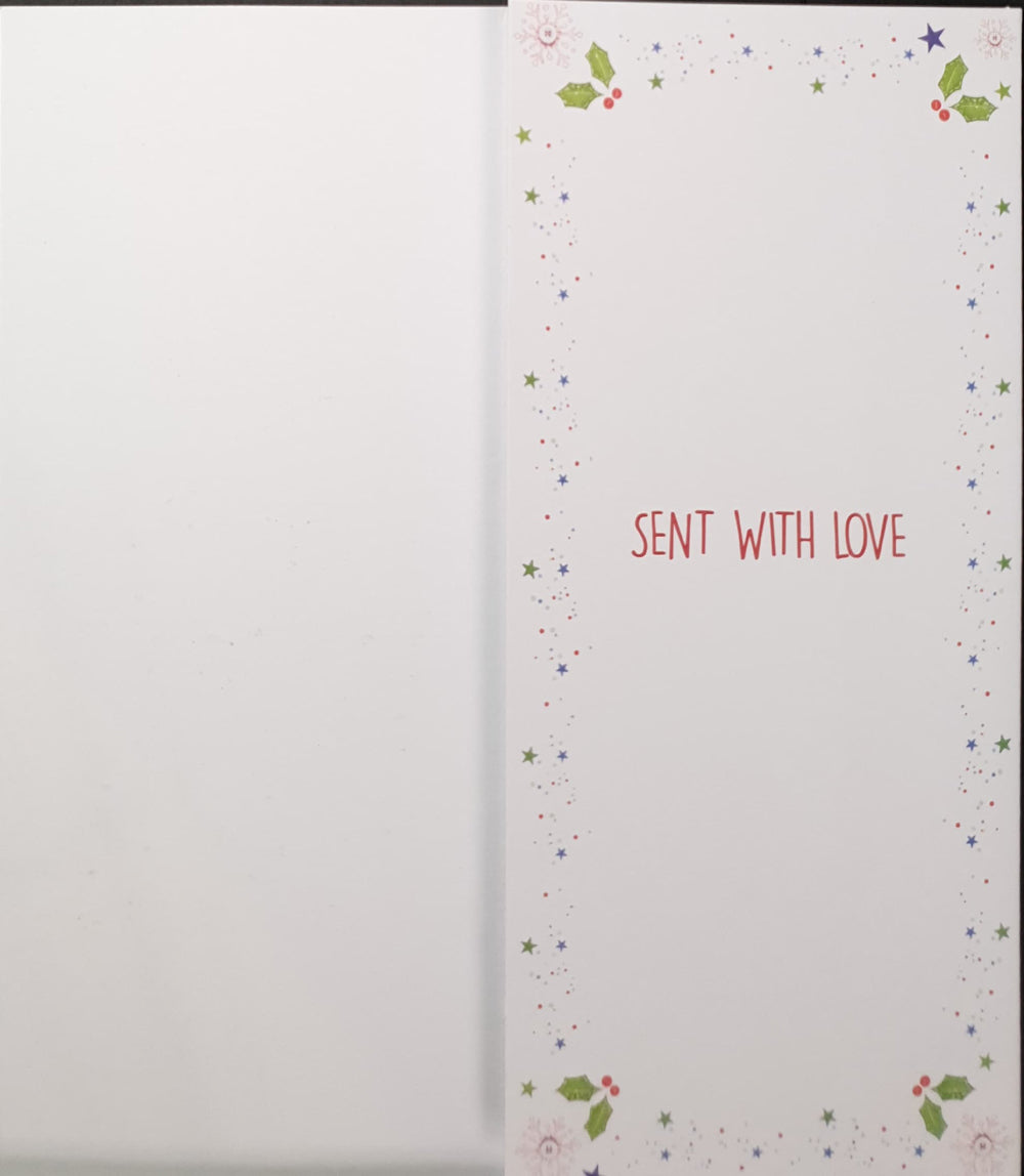 Just For You Christmas Card - Double Decker Red Bus