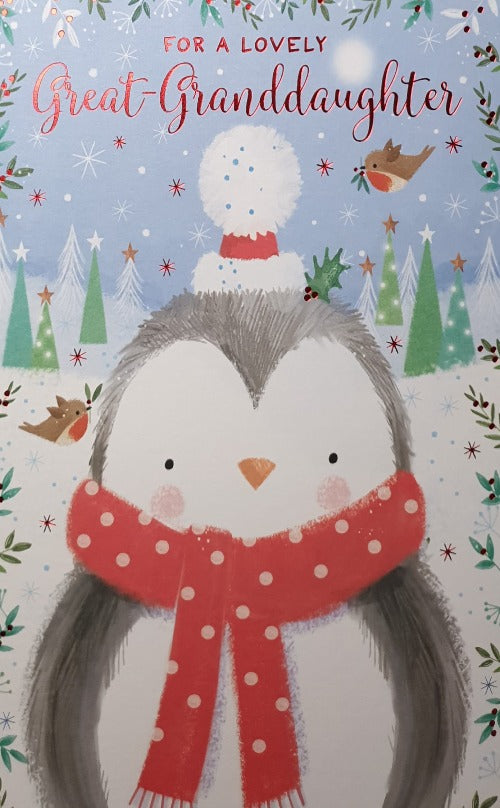 Great Granddaughter Christmas Card