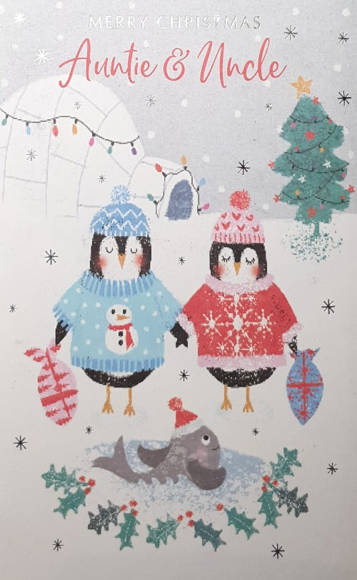 Auntie And Uncle Christmas Card