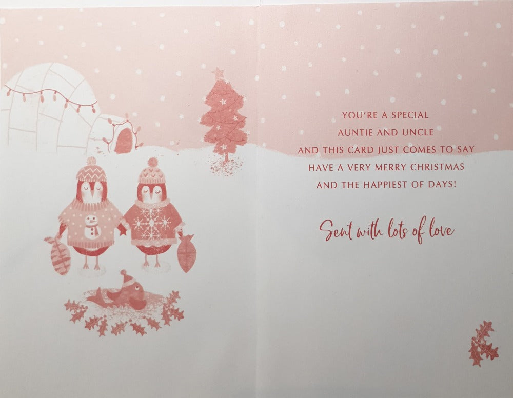 Auntie And Uncle Christmas Card