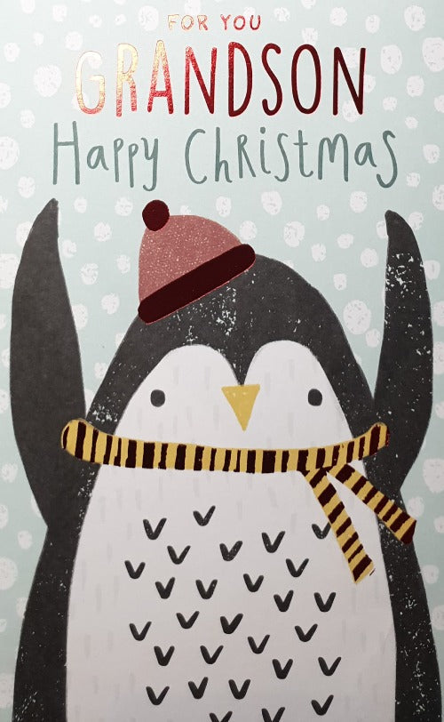 For You Grandson Christmas Card