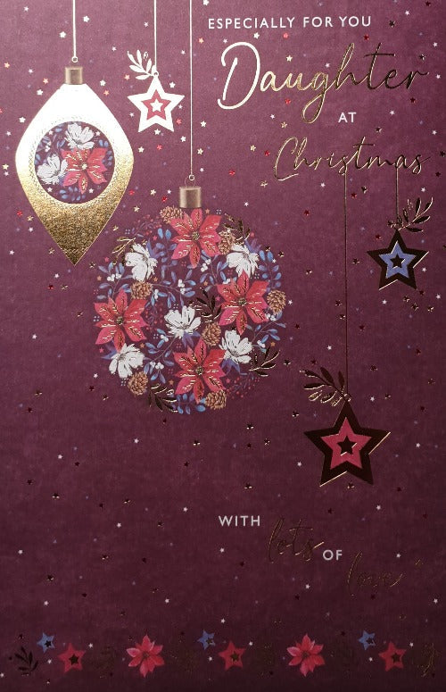 Especially For You Daughter Christmas Card
