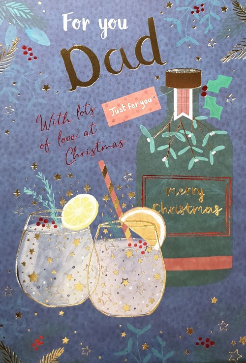 For You Dad Christmas Card