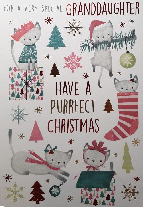 Special Granddaughter Christmas Card