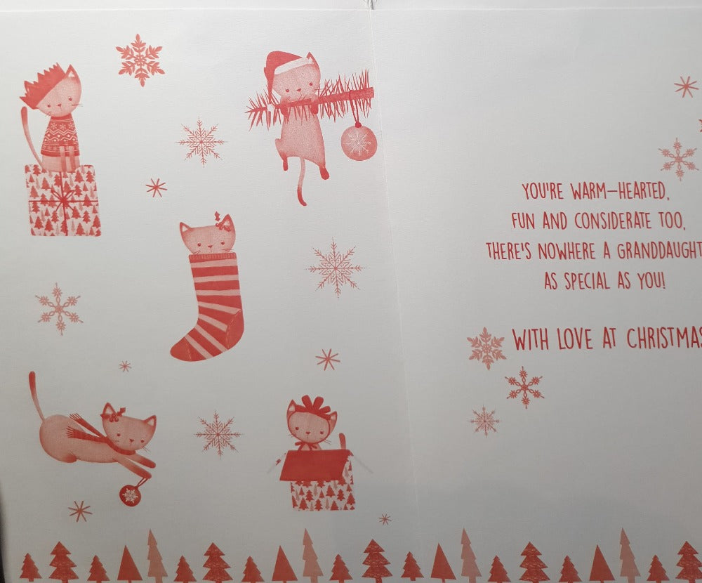 Special Granddaughter Christmas Card