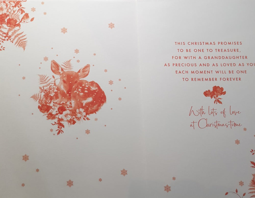 Special Granddaughter Christmas Card