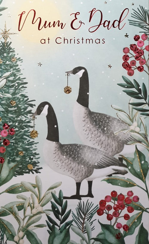 Mum And Dad Christmas Card