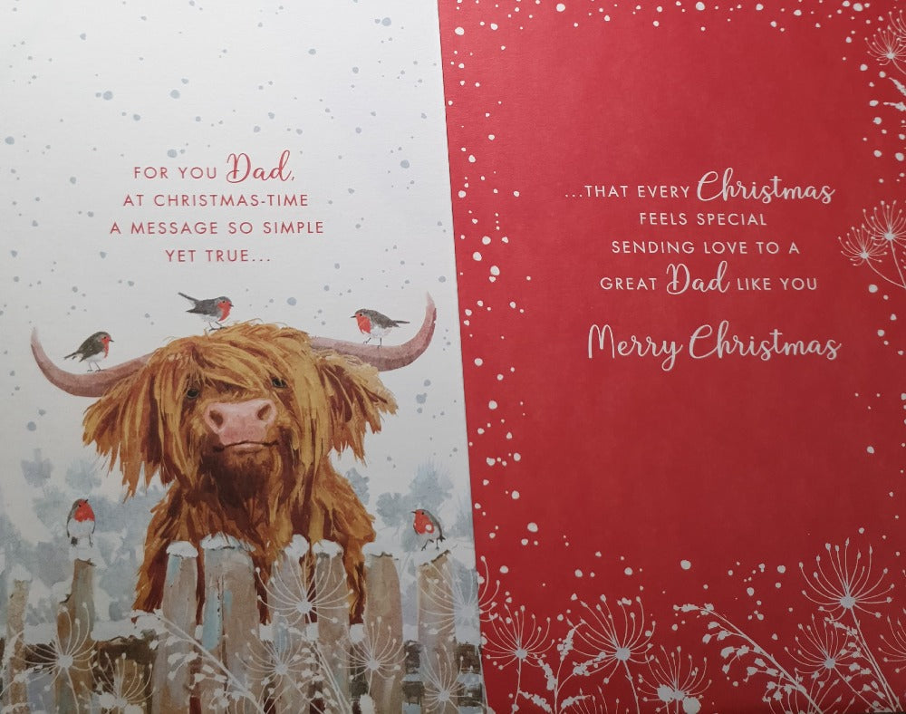 Especially For You Dad Christmas Card