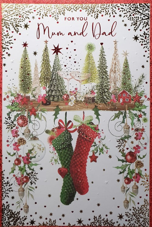 Mum And Dad Christmas Card