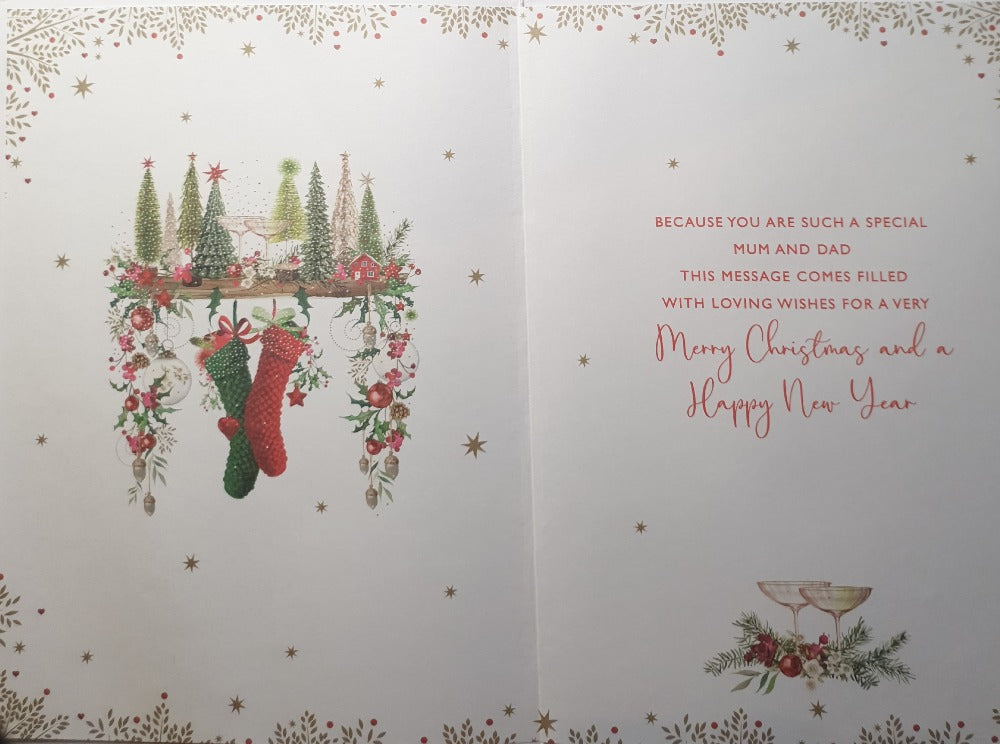 Mum And Dad Christmas Card